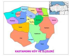 Kastamonu Haritası Kastamonu Haritası
